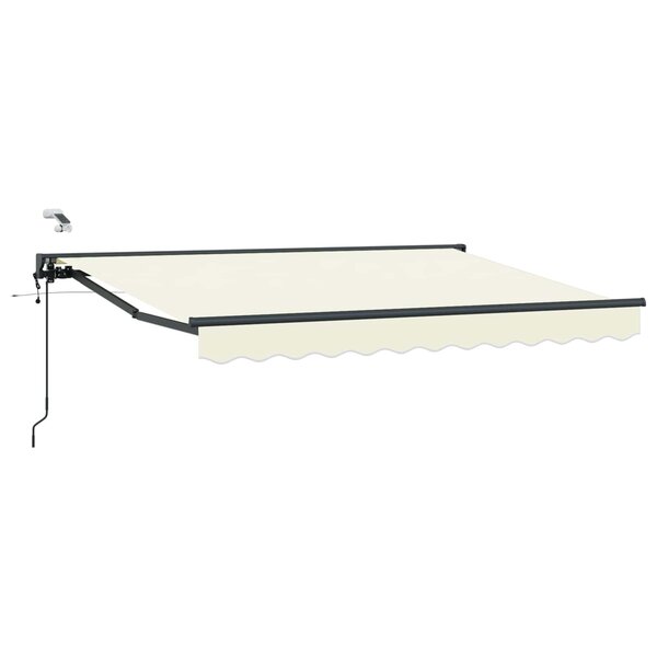 vidaXL Auvent rétractable électrique Crème et Anthracite 2 5 x 2 m