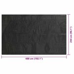 vidaXL Couverture de piscine Noir 488 x 244 cm PE