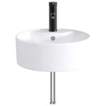 vidaXL Lavabo de salle de bains Noir Mat 40 5 x 40 5 x 15 cm métal