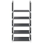 vidaXL Étagère à chaussures 5 niveaux 44x28x94 cm tissu non-tissé