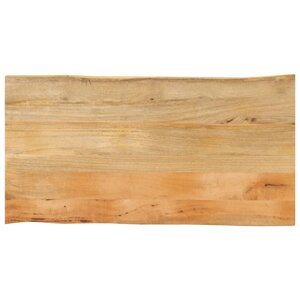 vidaXL Dessus de table 120x60x3 8 cm bord vivant bois massif manguier