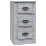 vidaXL Buffet sonoma gris 36x35 5x67 5 cm bois d'ingénierie