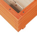 vidaXL Jardinière cire marron 40x40x26 5 cm bois de pin massif