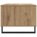 vidaXL Table basse chêne artisanal 60 x 50 x 40 cm Bois d'ingénierie