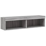 vidaXL Meubles TV avec lumières LED 2 Pièces sonoma gris 60x30x30 cm