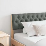 vidaXL Tête de lit capitonnée Gris foncé 180 cm Pin massif