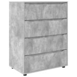 vidaXL Armoires de rangement 2 Pièces Gris béton 80 x 48 x 105 cm