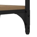vidaXL Table d'appoint avec étagère Chêne artisanal 40 x 30 x 75 cm
