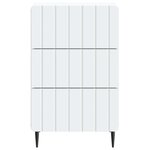 vidaXL Cabinet de chevet Blanc 43 x 41 x 68 cm Bois d'ingénierie