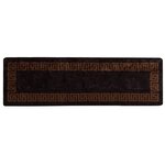 vidaXL Coureur de Tapis MARSA Noir 80 x 250 cm Polyester et PVC