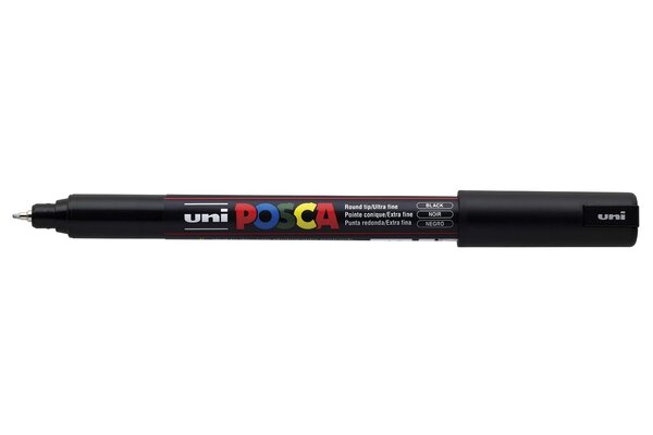 Marqueur pointe calibrée extra-fine pc1mr 0 7mm noir x 6 POSCA