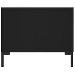 vidaXL Table basse noir 102x50x40 cm bois d'ingénierie