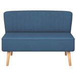 vidaXL Canapé 117x55 5x77 cm Tissu Bleu