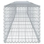 vidaXL Panier gabion avec couvercle 500x50x50 cm fer galvanisé