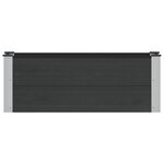 vidaXL Jardinière surélevée Noir 100 x 30 x 36 cm