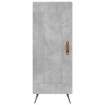 vidaXL Buffet Gris béton 34 5x34x90 cm Bois d'ingénierie
