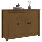 vidaXL Buffet Marron miel 100x35x74 cm Bois massif de pin