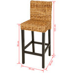 vidaXL Tabourets de bar lot de 2 Abaca