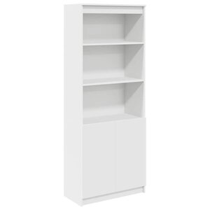 vidaXL Buffet haut blanc 70x35x180 cm bois d'ingénierie