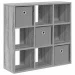 vidaXL Buffet avec tiroir Gris Sonoma 73 5 x 24 x 69 5 cm