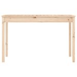vidaXL Table de jardin 121x82 5x76 cm bois massif de pin