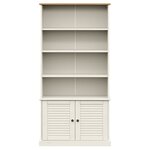 vidaXL Bibliothèque VIGO blanc 85x35x170 cm bois massif de pin