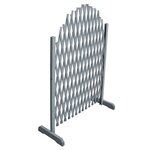 vidaXL Clôture en treillis bois de sapin massif 1 8x1 m gris
