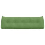 vidaXL Coussin de Dos Vert clair 160 x 24 x 50 cm Velours