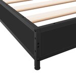 vidaXL Cadre de lit sans matelas noir 90x190 cm