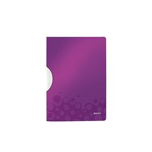 Chemise WOW ColorClip 30 feuilles A4 PP Violet metallisé LEITZ