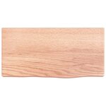 vidaXL Étagère murale marron clair 40x20x4 cm bois chêne massif traité