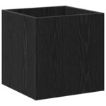vidaXL Boîte à plantes Chêne noir 40 x 40 x 40 cm Bois d'ingénierie