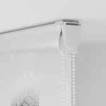 vidaXL Store enrouleur de douche avec cassette largeur du tissu 146 cm