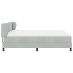 vidaXL Lit à ressorts avec matelas gris foncé 80x200 cm en velours