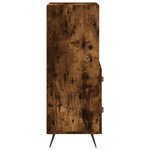 vidaXL Buffet Chêne fumé 34 5x34x90 cm Bois d'ingénierie