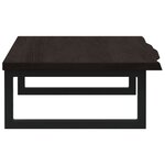 vidaXL Étagère de vasque murale acier et bois de chêne massif