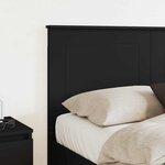 vidaXL Tête de lit Chêne noir 150 cm Bois d'ingénierie