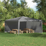 vidaXL Mur de tente de fête 2 pièces 400 x 195 cm Gris clair