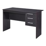 Bureau table poste de travail informatique 120 x 59 x 75 cm noir 03_0009064