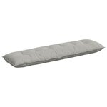 vidaXL Coussin de Dos Gris clair 180 x 50 cm Tissu en microfibre