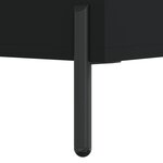 vidaXL Buffet Noir 34 5x34x90 cm Bois d'ingénierie