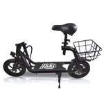 Trottinette electrique avec siège 350w piki city pliable  led av/ar  affichage lcd  etanche  panier de transport