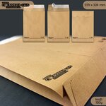 Lot de 250 enveloppes kraft 120g à soufflets c4 - gamme courrier+