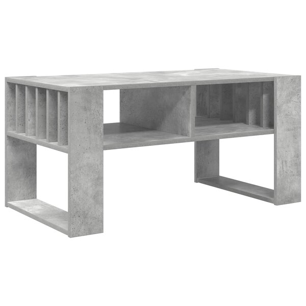 vidaXL Table basse Gris béton 92 x 49 5 x 45 cm Bois d'ingénierie