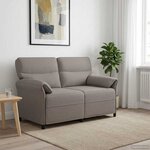 vidaXL Canapé 100  polyester  cadre en métal  MDF  Contreplaqué