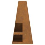 vidaXL Braise Marron 50 x 50 x 100 cm Acier