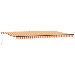 vidaXL Auvent rétractable Jaune et Orange 600 × 300 cm
