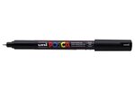 Marqueur pointe calibrée extra-fine pc1mr 0 7mm noir x 12 POSCA