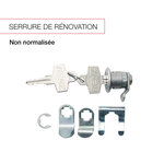 Serrure courte (coté récupération) pour boite aux lettres double face ou boite non normalisée