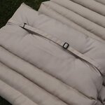Lot de 2 matelas bain de soleil sormiou taupe polyester 180x60cm
